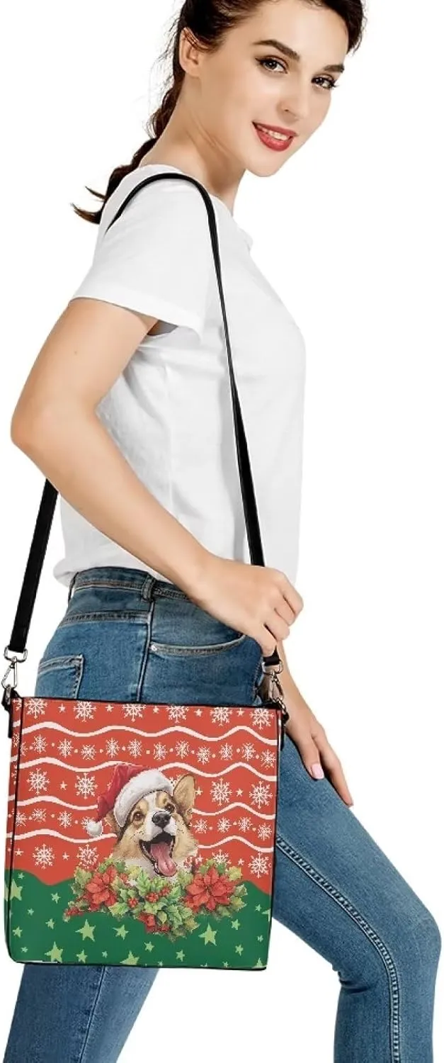 Travel Tote Bags for Women Ladies PU Leather Shoulder Handbags with Pockets Hobo Bucket Bags Crossbody Purse
