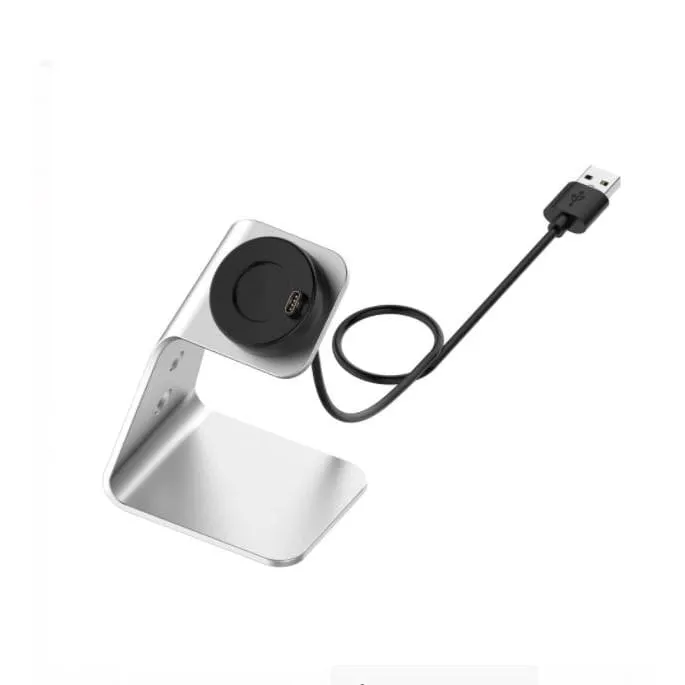 USB Dock Charging Stand for Garmin Forerunner 745/Venu Sq/Vivoactive 3, 4, 4s/fenix 6, 6S, 6X,  5,  5S 5X