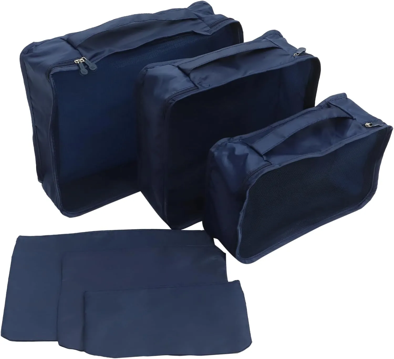 VALICLUD Oxford Fabric Storage Bag Set Suit Closet Organizer Bag 6pcs Luggage Pocket Organizer for Clothes Blanket Travel Storage Bags