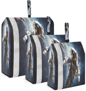 Watercolor Astronaut Space Dark Blue Compression Packing Cubes Luggage Organizer Bags for Travel Suitcase Organizer for Travel Accessories and Essentials
