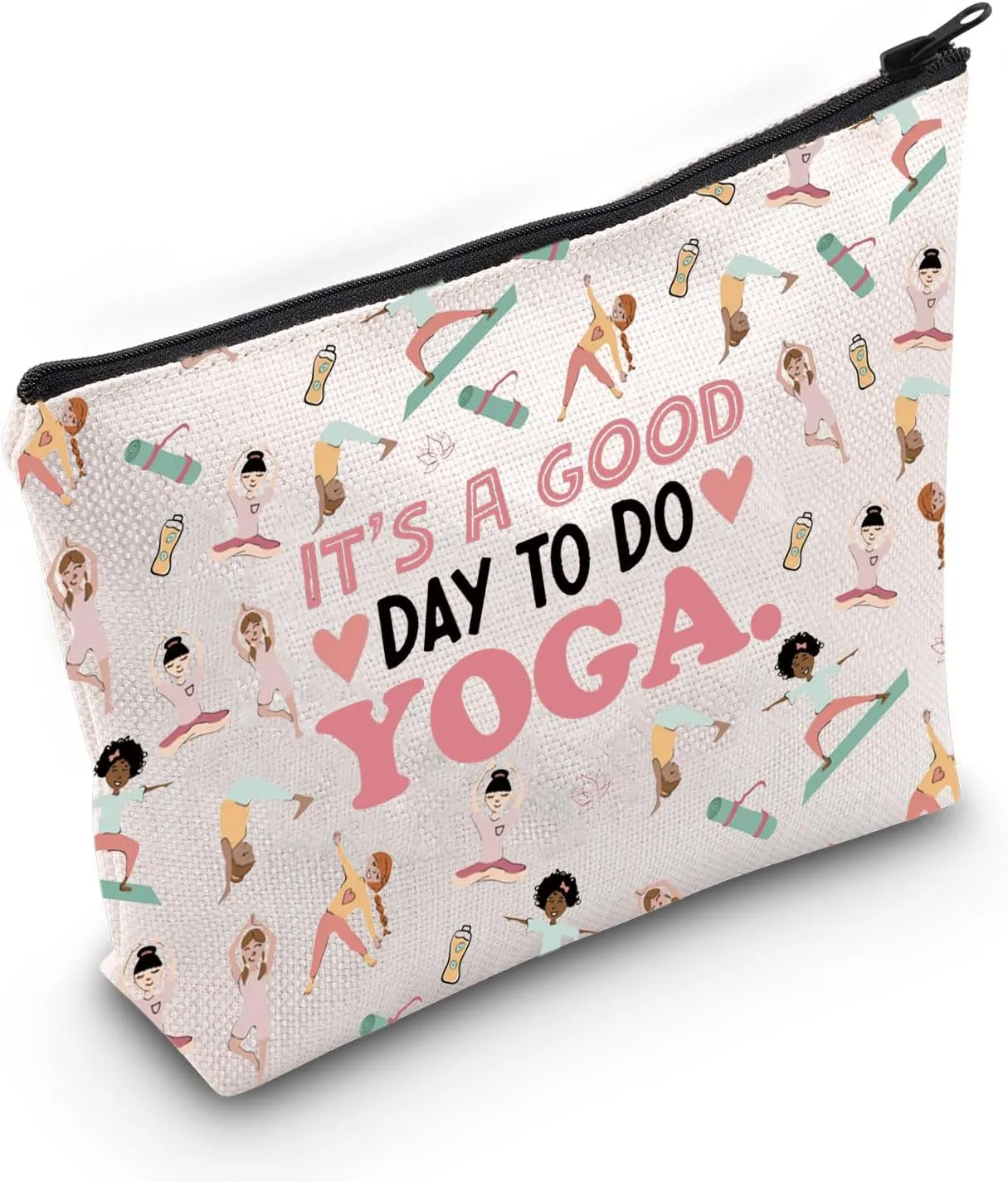 WCGXKO Yoga Gift Makeup Bag Meditation Zen Gift It's a Good Day To Do Yoga Toiletry Bag (Do Yoga)