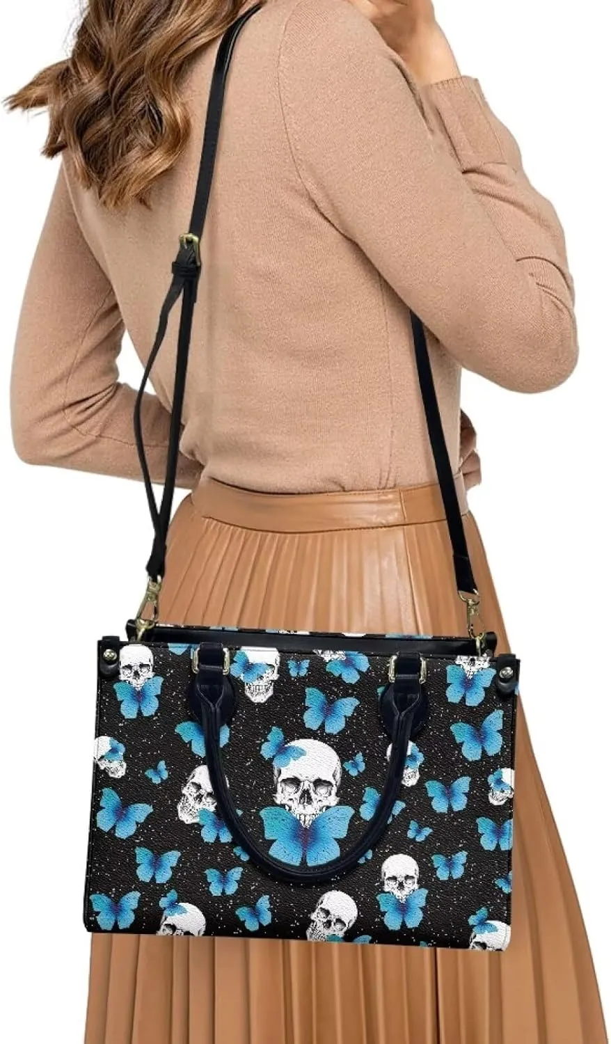 Women Purses and Handbag Top Handle Satchel Purses Waterproof Vegan Leather Shoulder Tote Bags for Travel Work