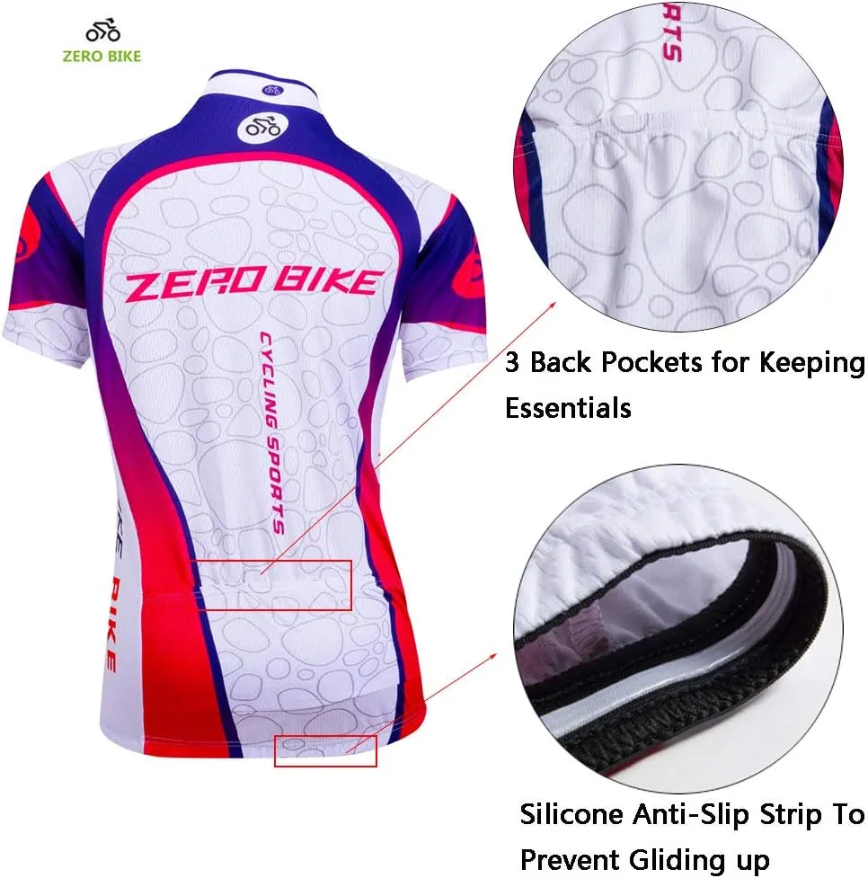 Women Short Sleeve Cycling Jersey Jacket Cycling Shirt Quick Dry Breathable Mountain Clothing Bike Top