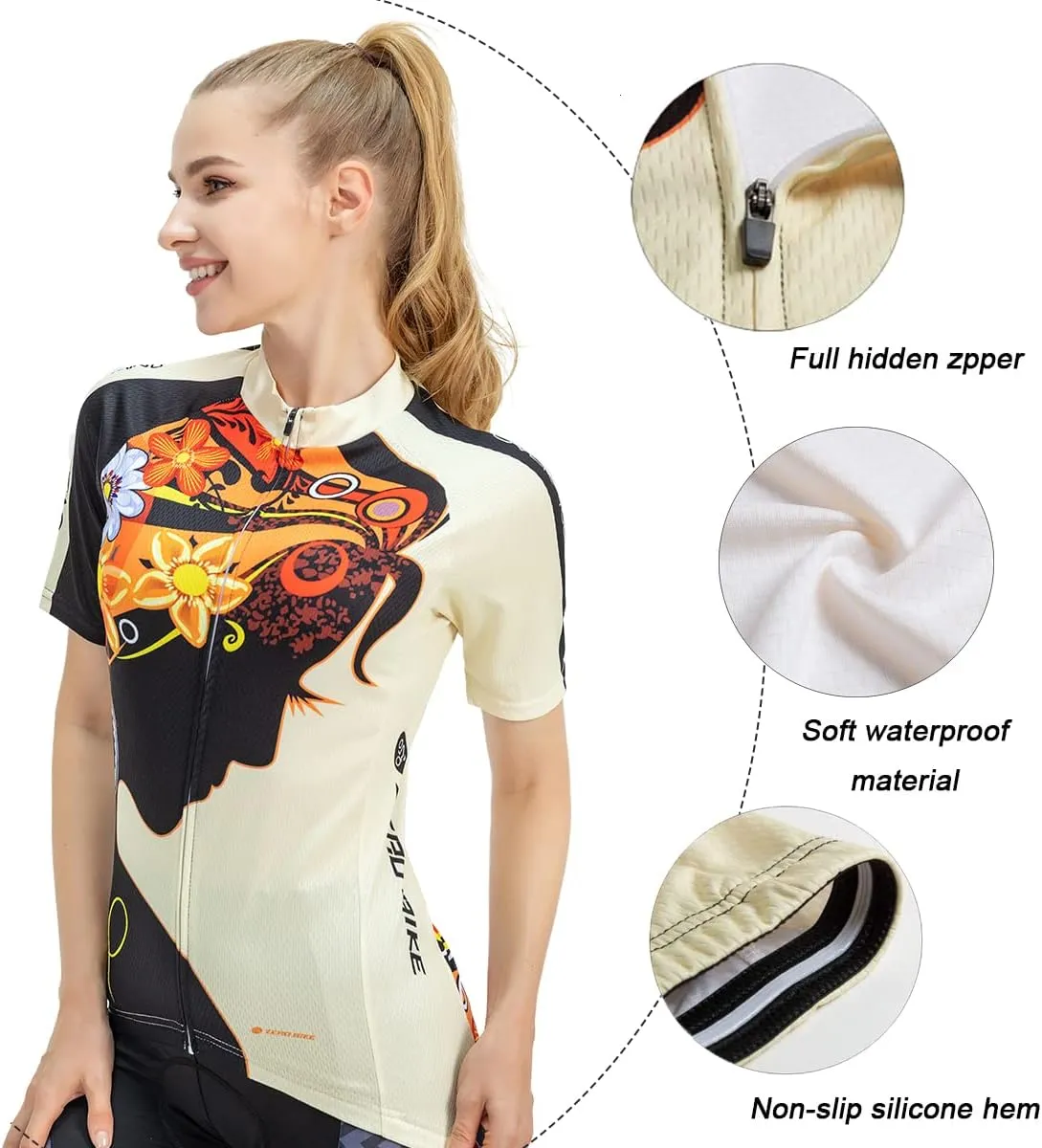 Women Short Sleeve Cycling Jersey Jacket Cycling Shirt Quick Dry Breathable Mountain Clothing Bike Top
