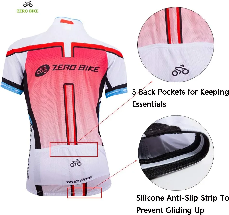 Women Short Sleeve Cycling Jersey Jacket Cycling Shirt Quick Dry Breathable Mountain Clothing Bike Top
