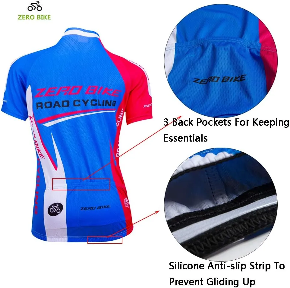 Women Short Sleeve Cycling Jersey Jacket Cycling Shirt Quick Dry Breathable Mountain Clothing Bike Top