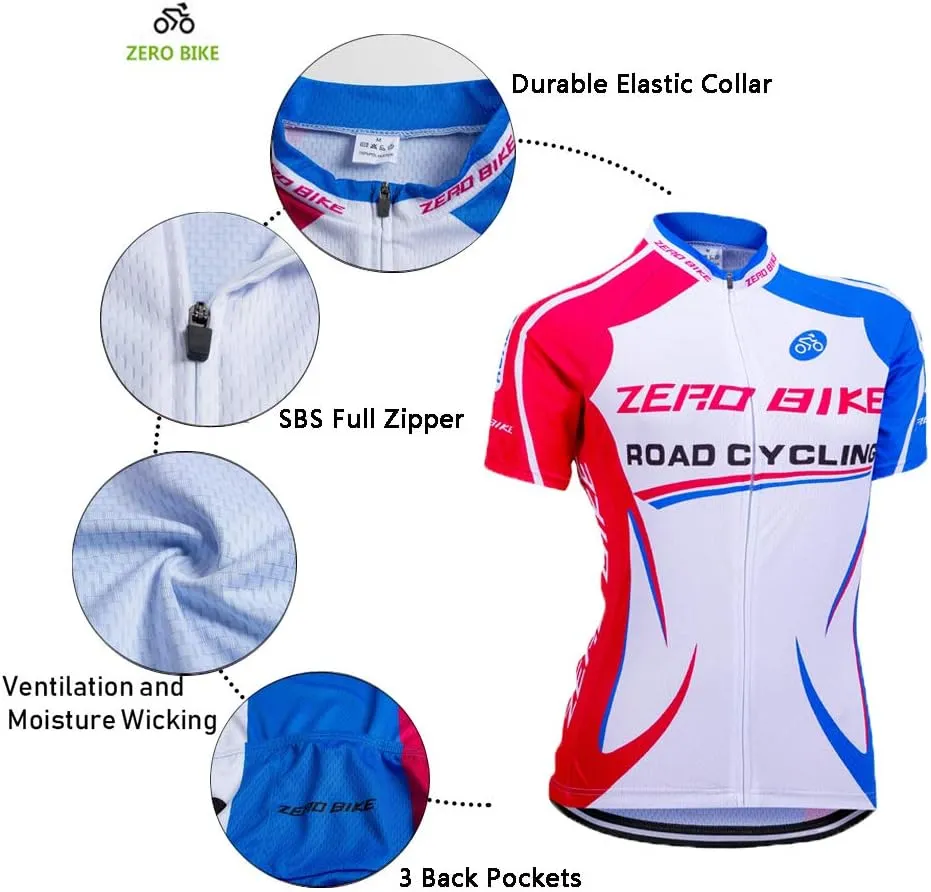 Women Short Sleeve Cycling Jersey Jacket Cycling Shirt Quick Dry Breathable Mountain Clothing Bike Top