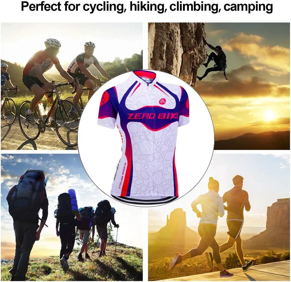 Women Short Sleeve Cycling Jersey Jacket Cycling Shirt Quick Dry Breathable Mountain Clothing Bike Top