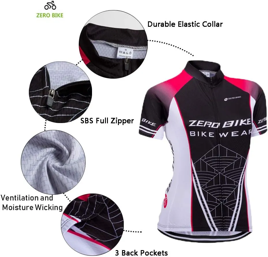 Women Short Sleeve Cycling Jersey Jacket Cycling Shirt Quick Dry Breathable Mountain Clothing Bike Top