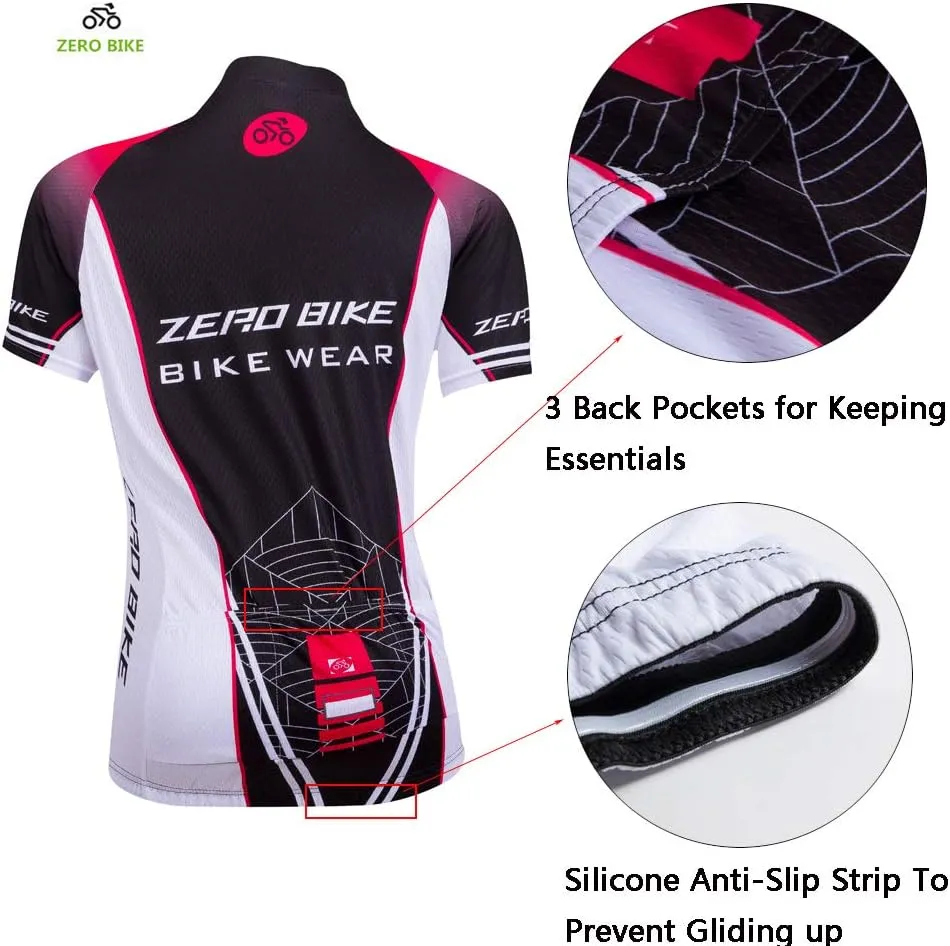 Women Short Sleeve Cycling Jersey Jacket Cycling Shirt Quick Dry Breathable Mountain Clothing Bike Top