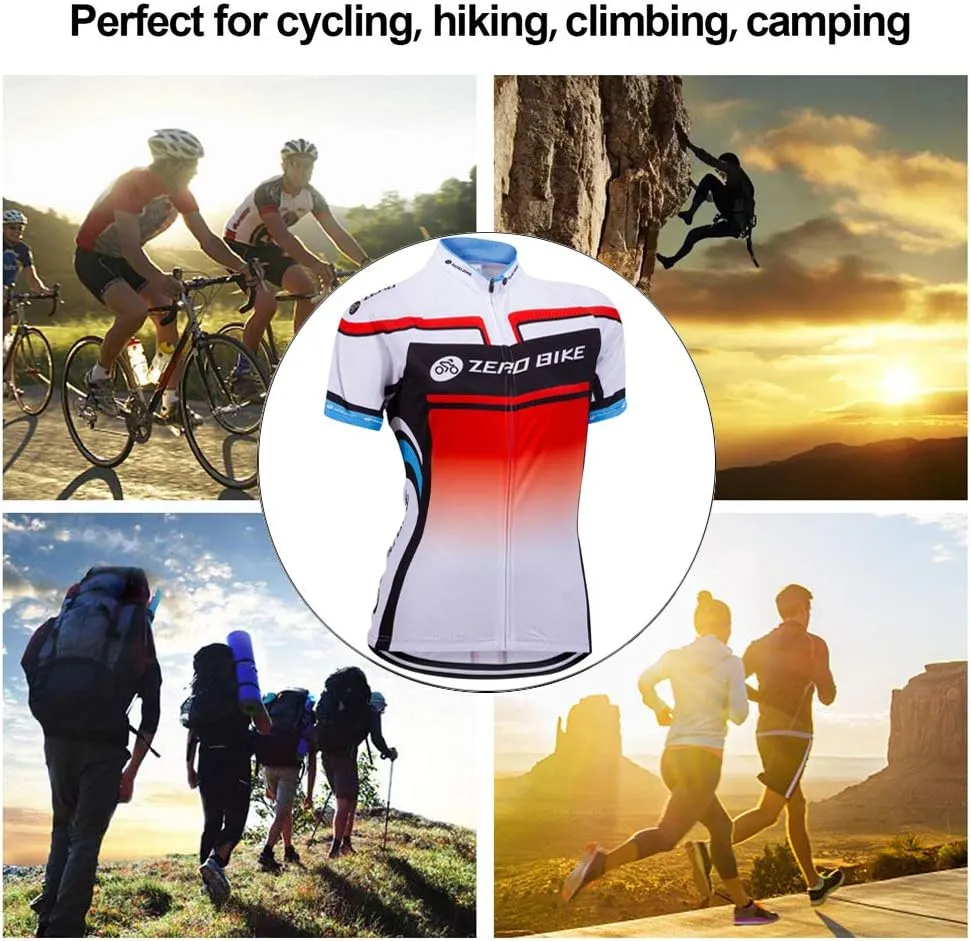 Women Short Sleeve Cycling Jersey Jacket Cycling Shirt Quick Dry Breathable Mountain Clothing Bike Top