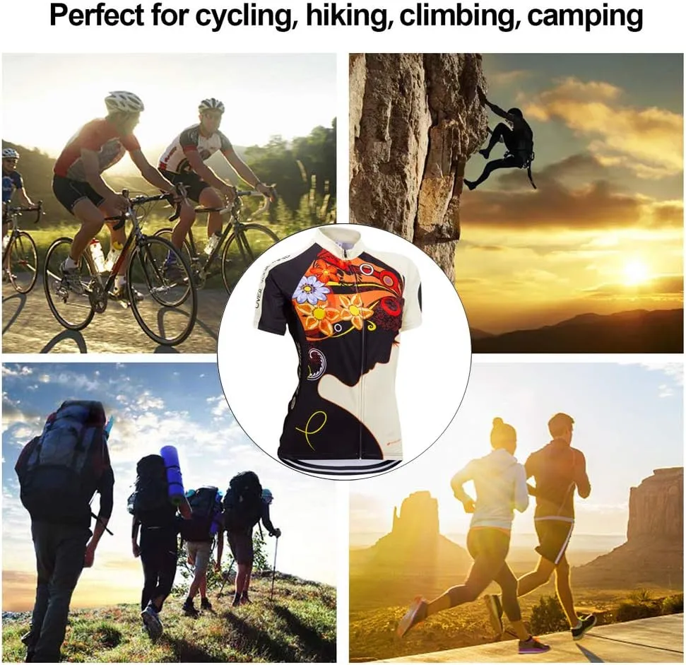 Women Short Sleeve Cycling Jersey Jacket Cycling Shirt Quick Dry Breathable Mountain Clothing Bike Top
