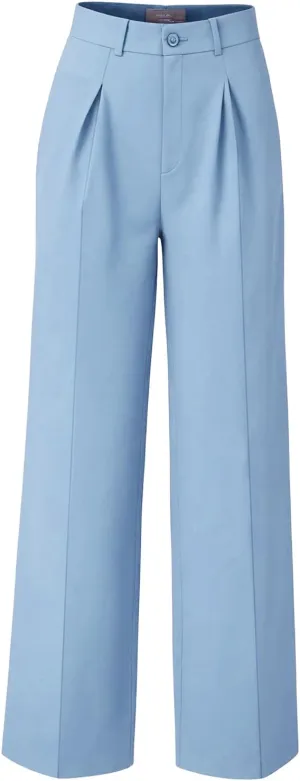 Women Wide Leg High Waisted Flowy Dress Pants Workout Casual Trousers