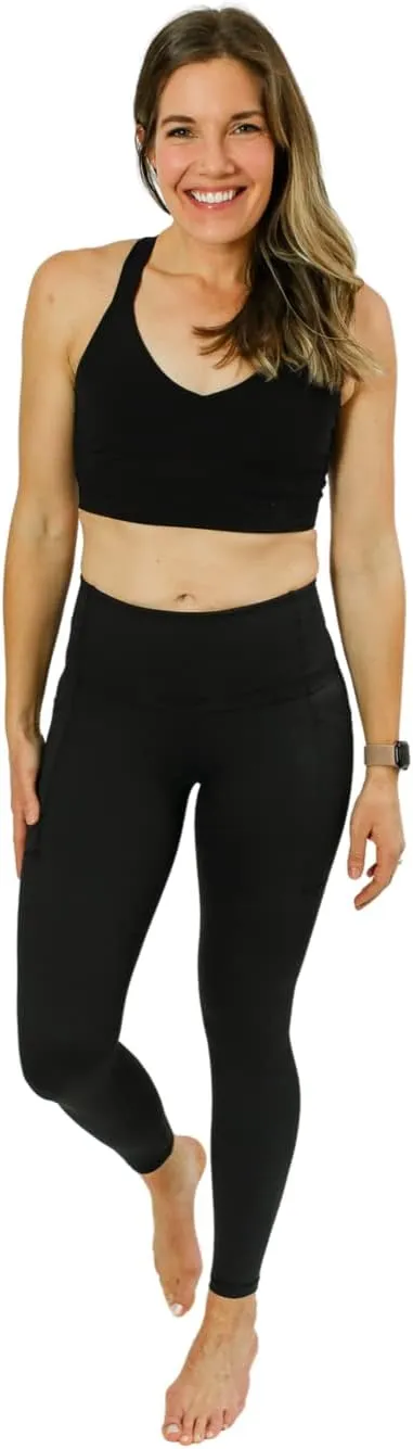 Womens Active Maternity to Postpartum Leggings with Pockets