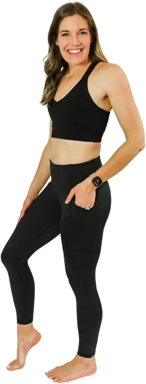 Womens Active Maternity to Postpartum Leggings with Pockets