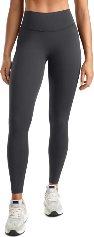 Womens High Waisted No Front Seam Lounge Yoga Legging 25" Workout Tummy Control Gym Yoga Pants