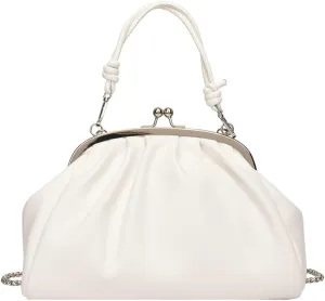 Women's Kiss Lock Crossbody Bag Kiss Clasp Purse PU Leather Crossbody Shoulder Bags Hobo Tote Purses Wallet Handbags 2025