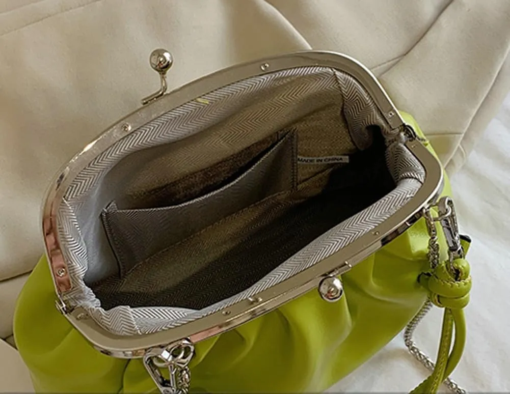 Women's Kiss Lock Crossbody Bag Kiss Clasp Purse PU Leather Crossbody Shoulder Bags Hobo Tote Purses Wallet Handbags 2025
