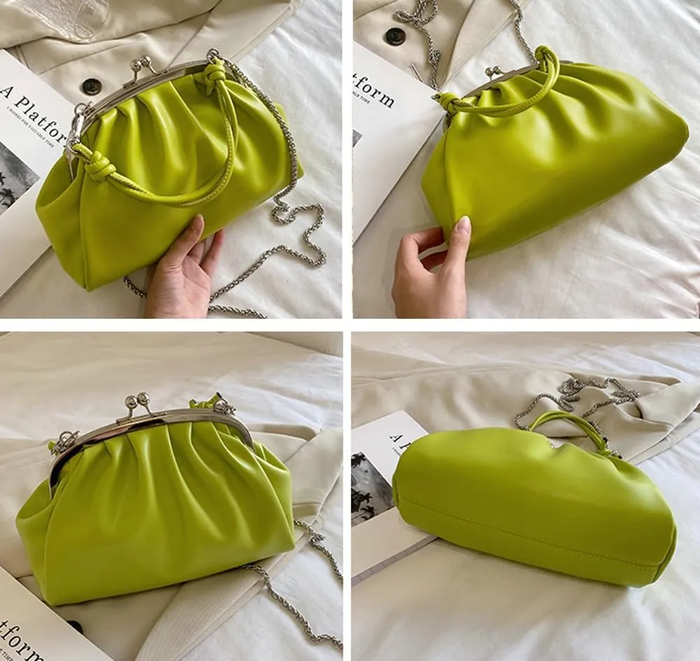 Women's Kiss Lock Crossbody Bag Kiss Clasp Purse PU Leather Crossbody Shoulder Bags Hobo Tote Purses Wallet Handbags 2025