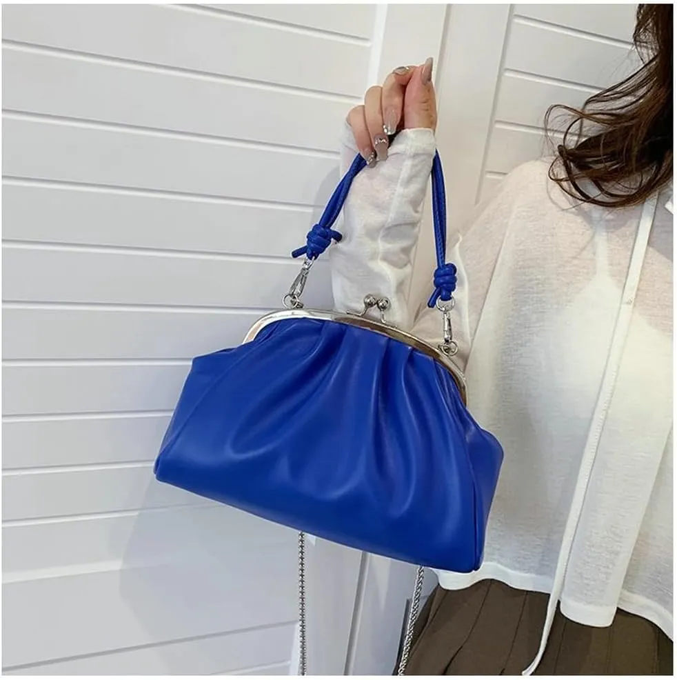 Women's Kiss Lock Crossbody Bag Kiss Clasp Purse PU Leather Crossbody Shoulder Bags Hobo Tote Purses Wallet Handbags 2025
