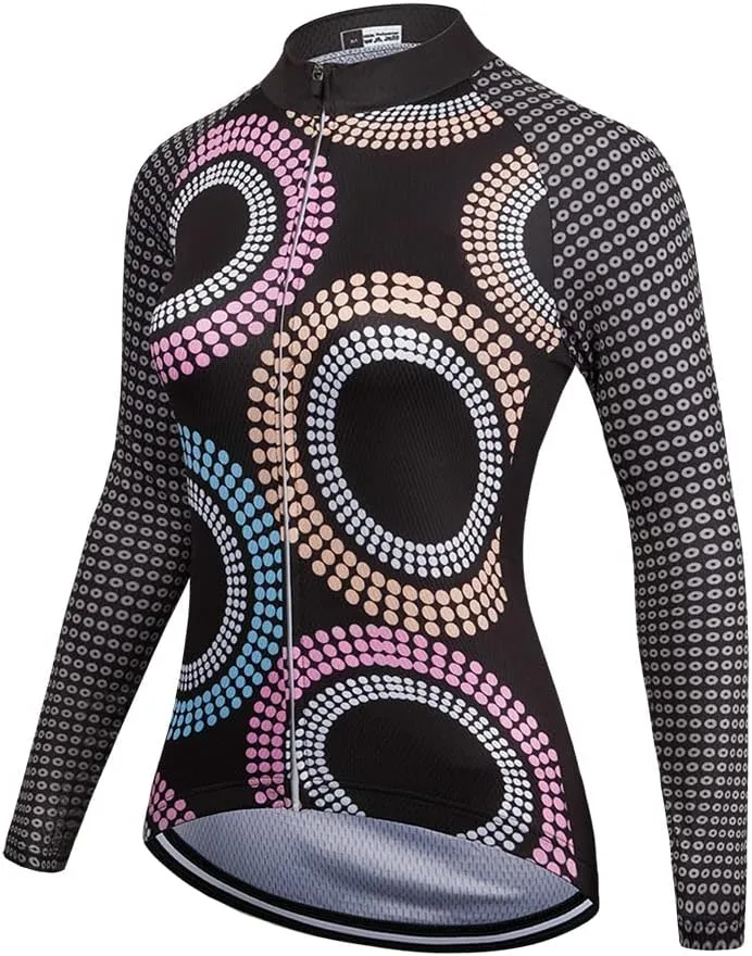 Women's Long Sleeve Cycling Jersey Jacket Cycling Shirt Quick Dry Breathable Mountain Clothing Bike Top
