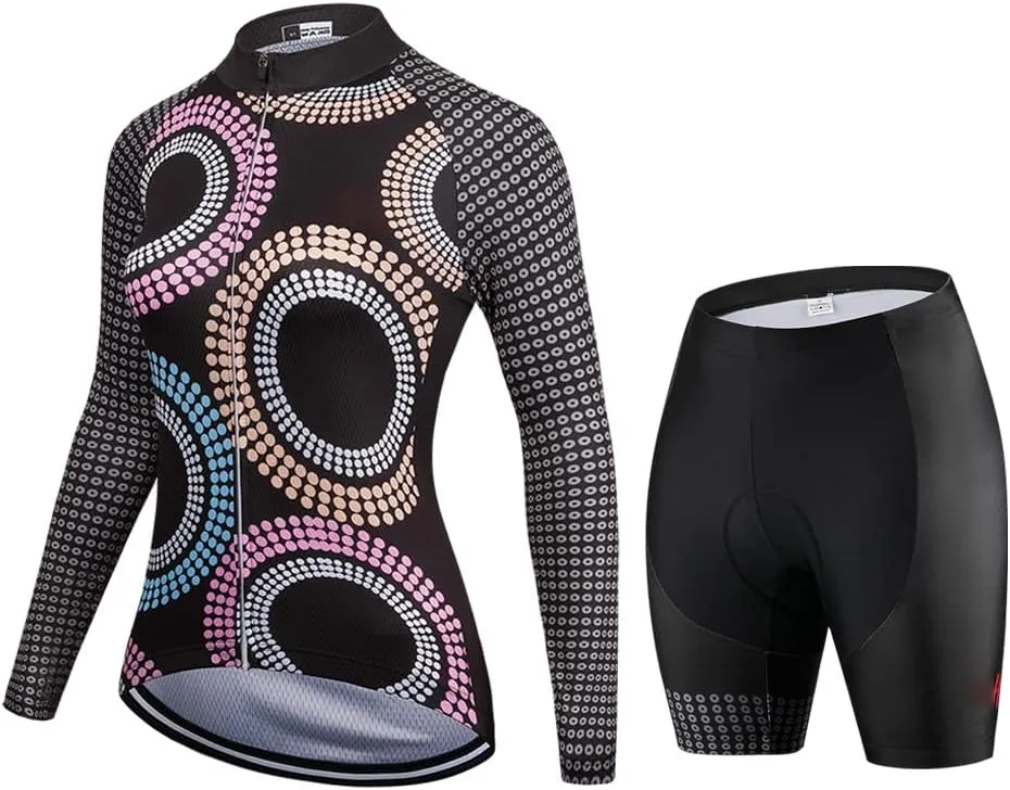 Women's Long Sleeve Cycling Jersey Jacket Cycling Shirt Quick Dry Breathable Mountain Clothing Bike Top