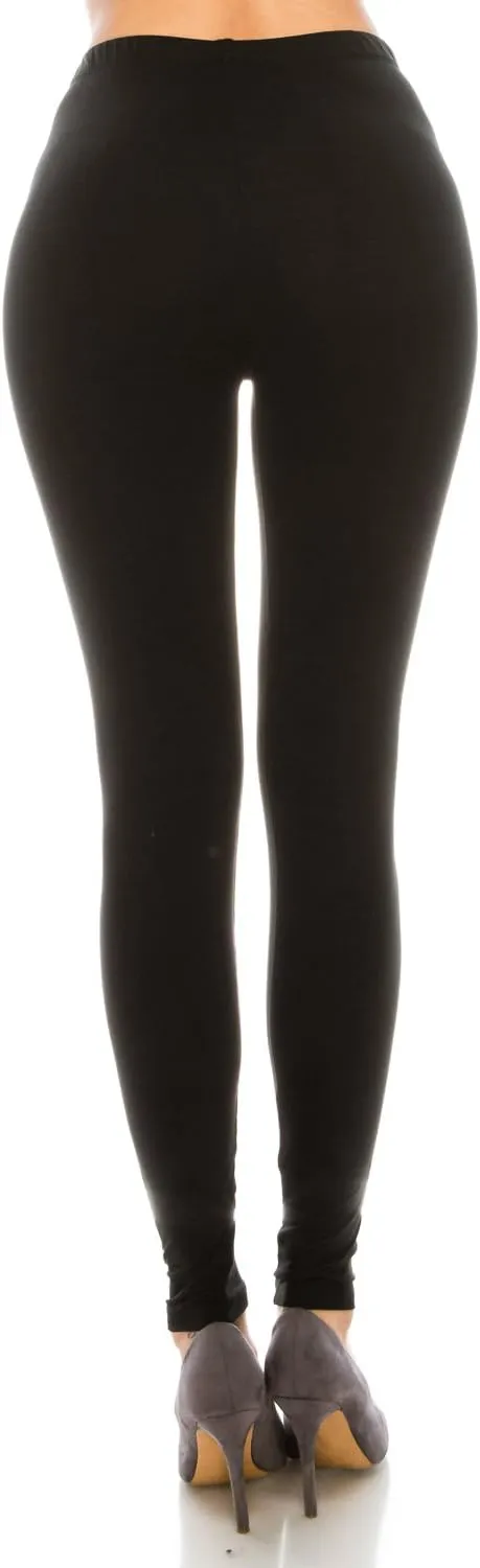 Women's Printed Fashion Leggings Ultra Soft Solid & Patterned - Regular/Plus Sizes