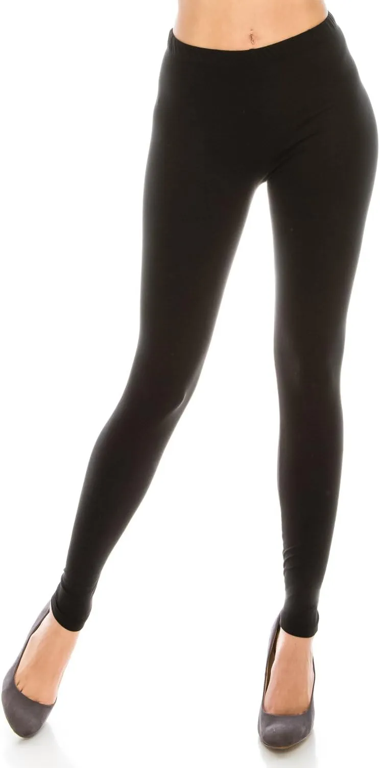 Women's Printed Fashion Leggings Ultra Soft Solid & Patterned - Regular/Plus Sizes