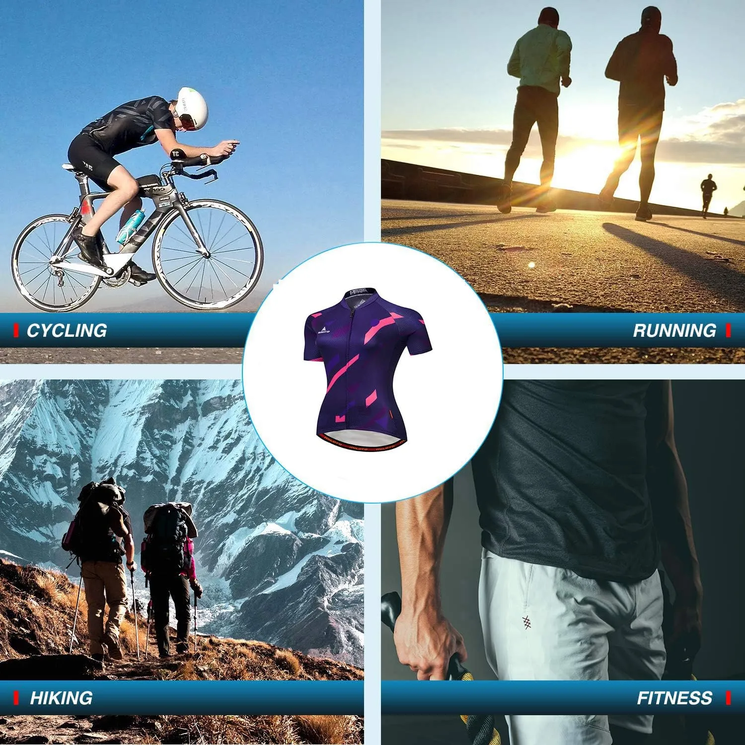 Women's Short Sleeve Cycling Jersey Jacket Cycling Shirt Quick Dry Breathable Mountain Clothing Set Bike Top