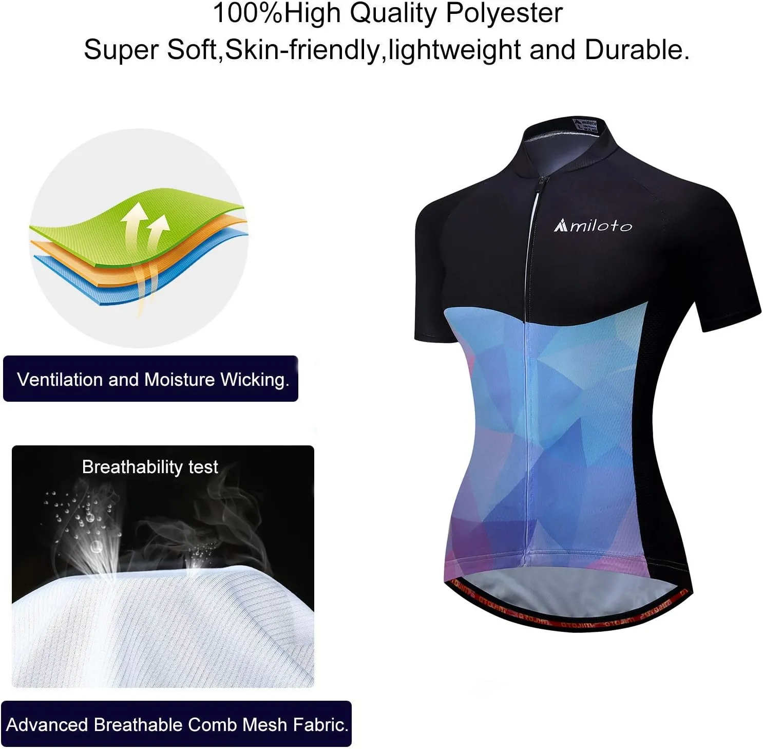 Women's Short Sleeve Cycling Jersey Jacket Cycling Shirt Quick Dry Breathable Mountain Clothing Set Bike Top