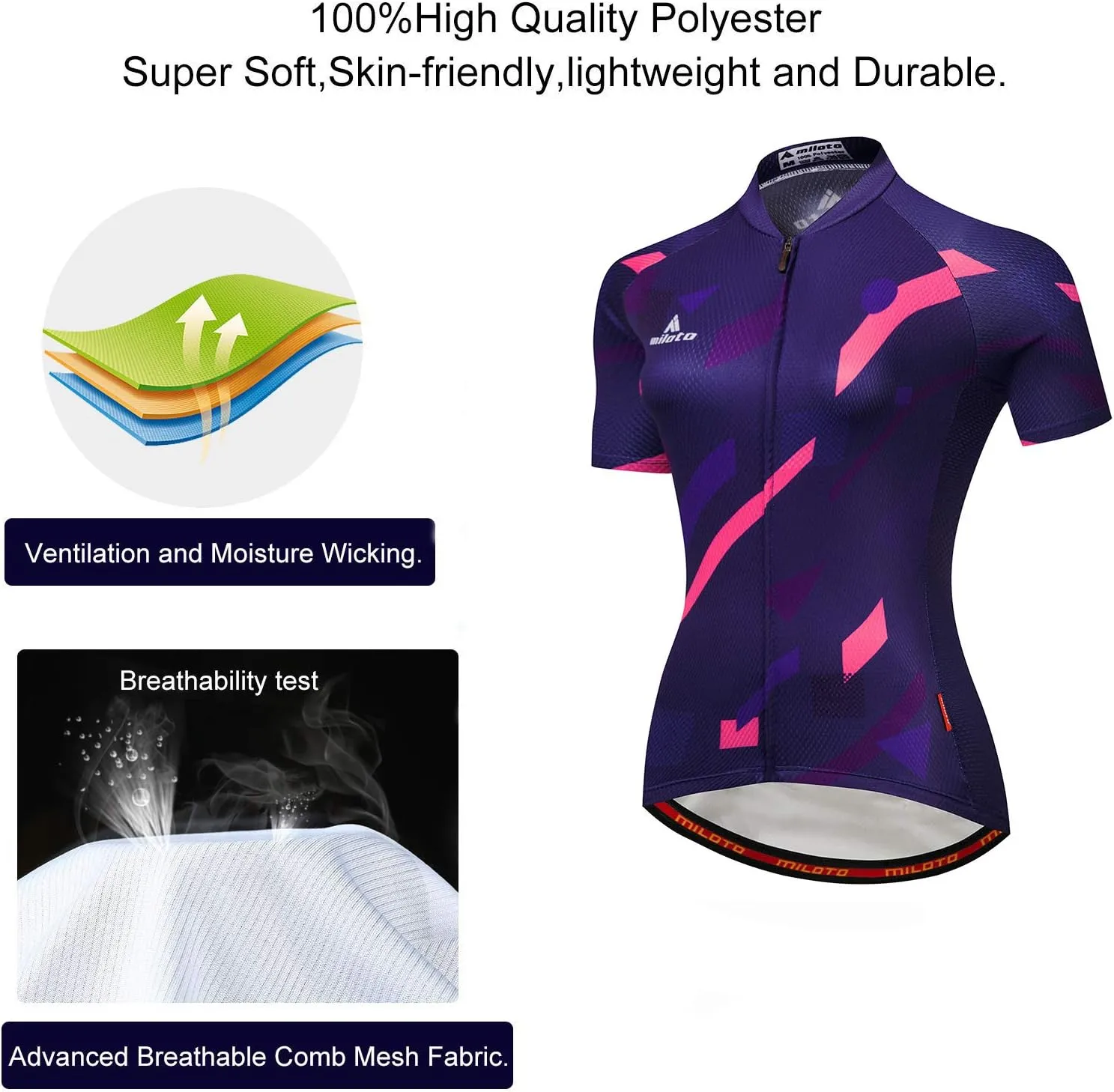 Women's Short Sleeve Cycling Jersey Jacket Cycling Shirt Quick Dry Breathable Mountain Clothing Set Bike Top