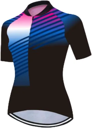 Women's Short Sleeve Cycling Jersey Road Bike Cycling Top Mountain Bike Shirt Quick Dry Rear Pockets