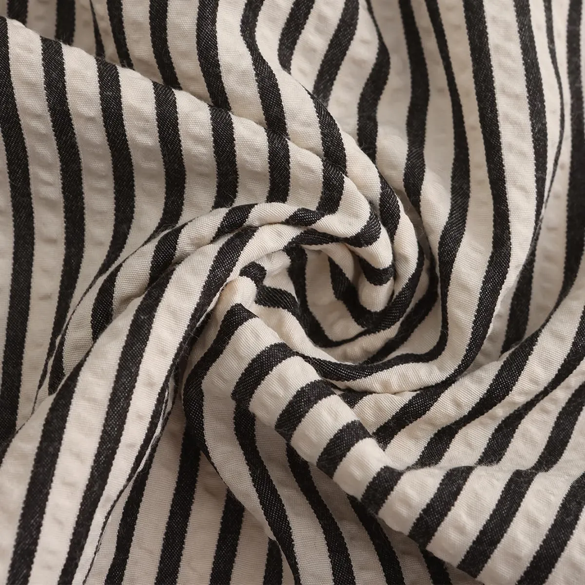 Women's Striped Wide Leg Lounge Pants Pinstripe Drawstring Lightweights Beach Trousers