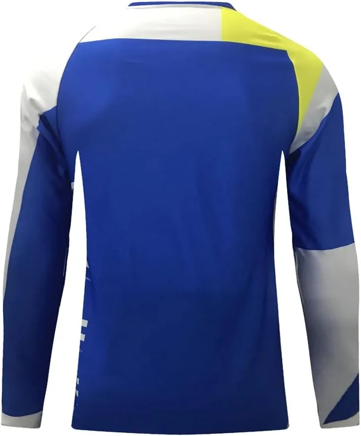YIBIMOTTO Downhill Cycling Jersey Men's Racing Jersey Long Sleeve Cycling Clothing Mountain Bike Shirt Quick Dry