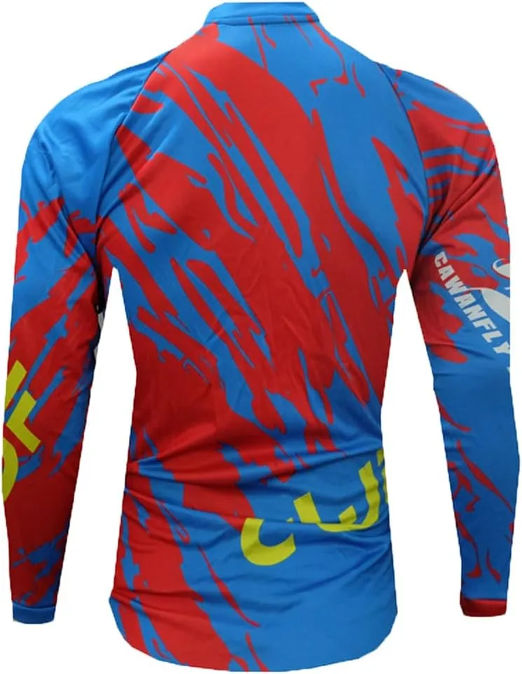 YIBIMOTTO Downhill Cycling Jersey Men's Racing Jersey Long Sleeve Cycling Clothing Mountain Bike Shirt Quick Dry