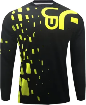 YIBIMOTTO Downhill Cycling Jersey Men's Racing Jersey Long Sleeve Cycling Clothing Mountain Bike Shirt Quick Dry