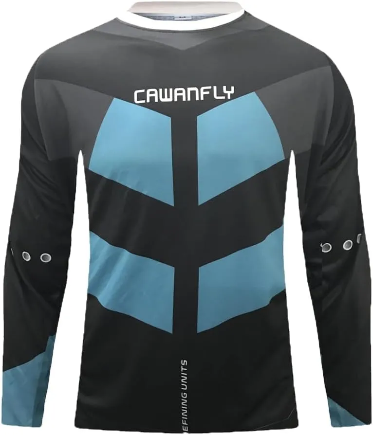 YIBIMOTTO Downhill Cycling Jersey Men's Racing Jersey Long Sleeve Cycling Clothing Mountain Bike Shirt Quick Dry