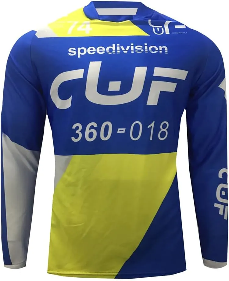 YIBIMOTTO Downhill Cycling Jersey Men's Racing Jersey Long Sleeve Cycling Clothing Mountain Bike Shirt Quick Dry
