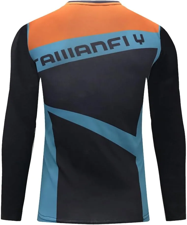 YIBIMOTTO Downhill Cycling Jersey Men's Racing Jersey Long Sleeve Cycling Clothing Mountain Bike Shirt Quick Dry