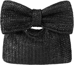 Ynport Bow Straw Clutch Purses for Women Summer Woven Rattan Handbags Wicker Beach Tote Bag 2025
