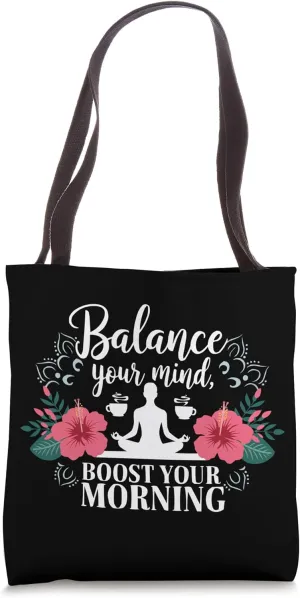 Yoga And Coffee Lover Zen Meditation Yoga Instructor Tote Bag