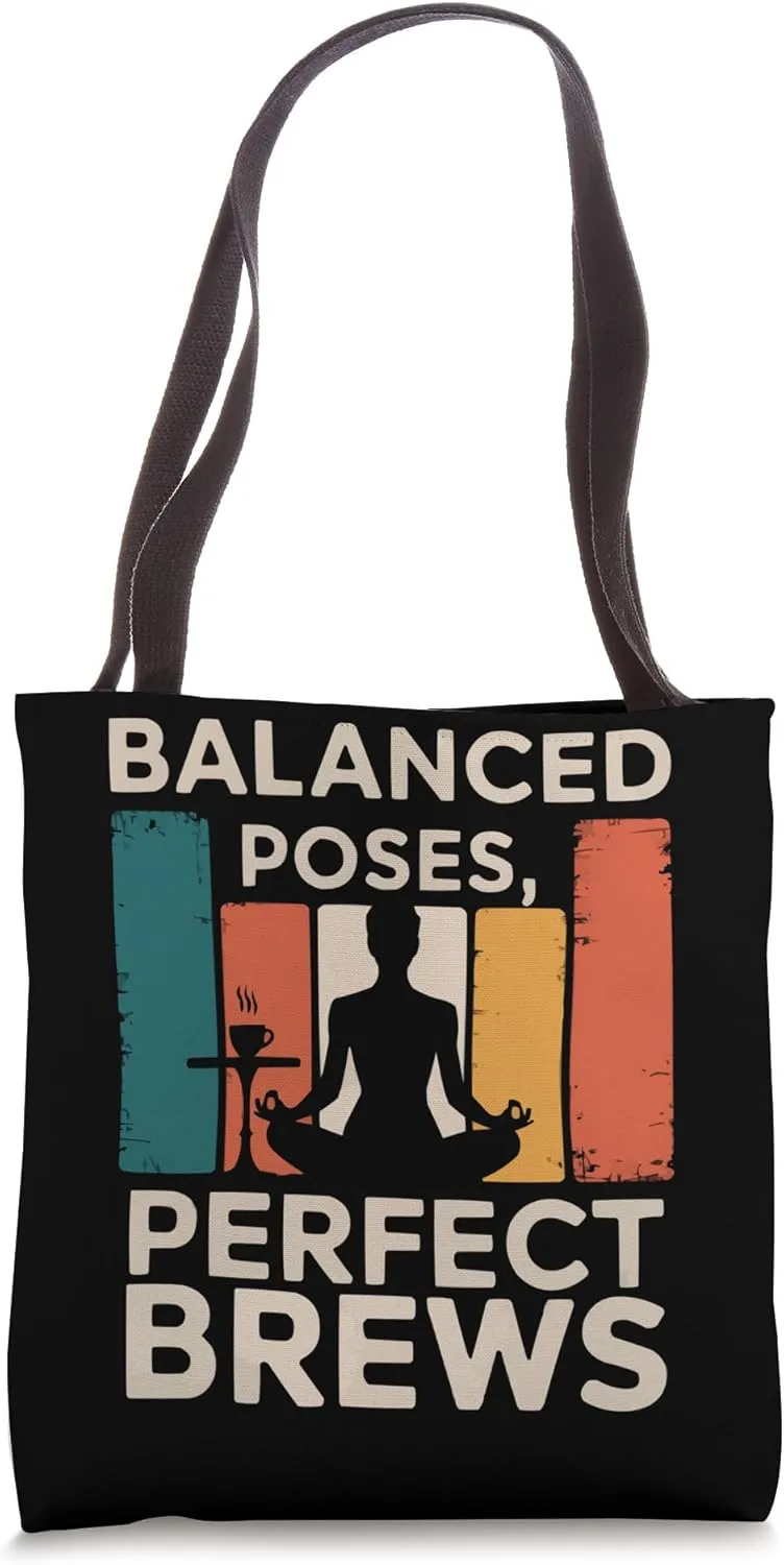 Yoga And Coffee Lover Zen Meditation Yoga Instructor Tote Bag