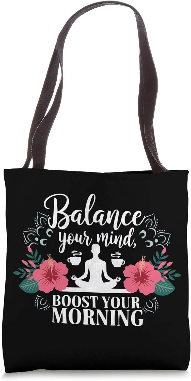 Yoga And Coffee Lover Zen Meditation Yoga Instructor Tote Bag