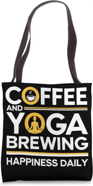 Yoga And Coffee Lover Zen Meditation Yoga Instructor Tote Bag