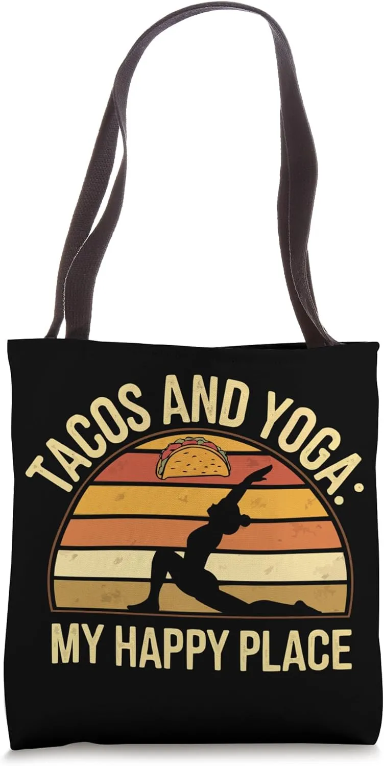 Yoga Exercise Zen Meditation Yoga Instructor Taco Eater Tote Bag