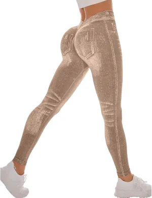 Yoga Pants Women,Cotton Womens Yoga Pants with Pockets Tummy Control High Waisted Workout Compression Leggings