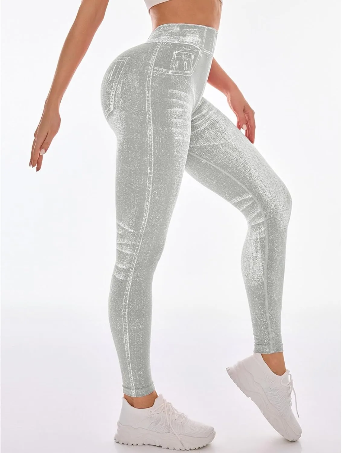 Yoga Pants Women,Cotton Womens Yoga Pants with Pockets Tummy Control High Waisted Workout Compression Leggings