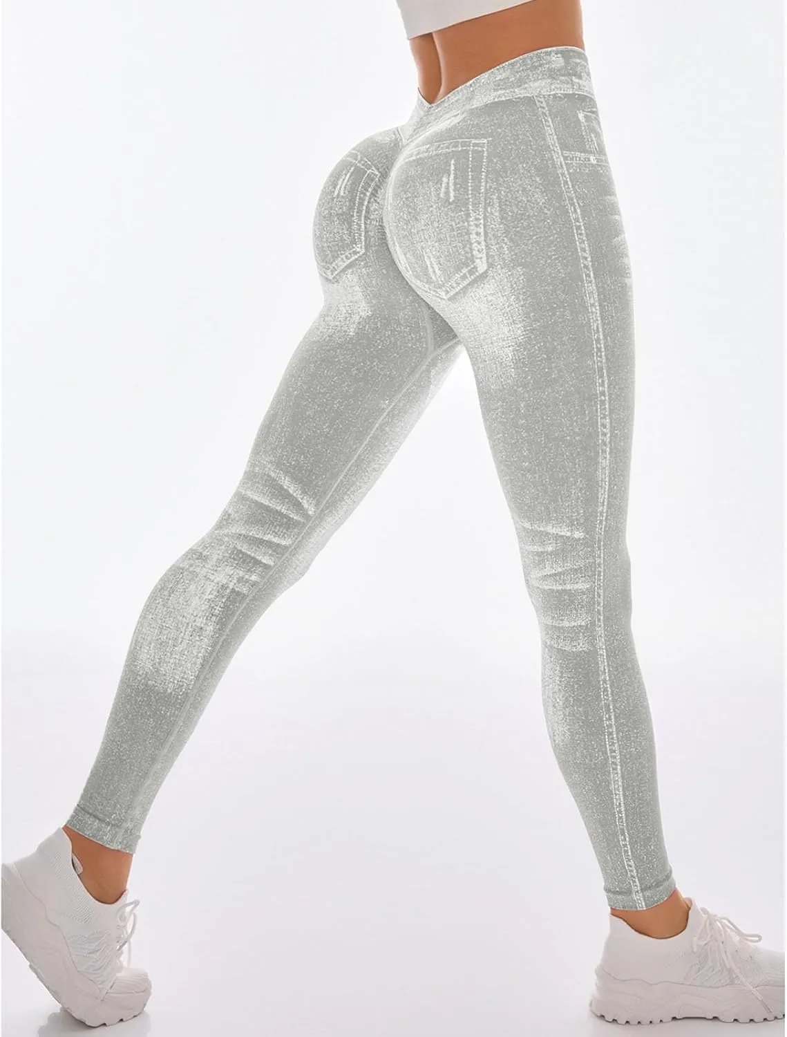 Yoga Pants Women,Cotton Womens Yoga Pants with Pockets Tummy Control High Waisted Workout Compression Leggings