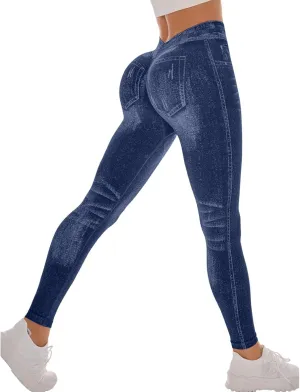Yoga Pants Women,Cotton Womens Yoga Pants with Pockets Tummy Control High Waisted Workout Compression Leggings