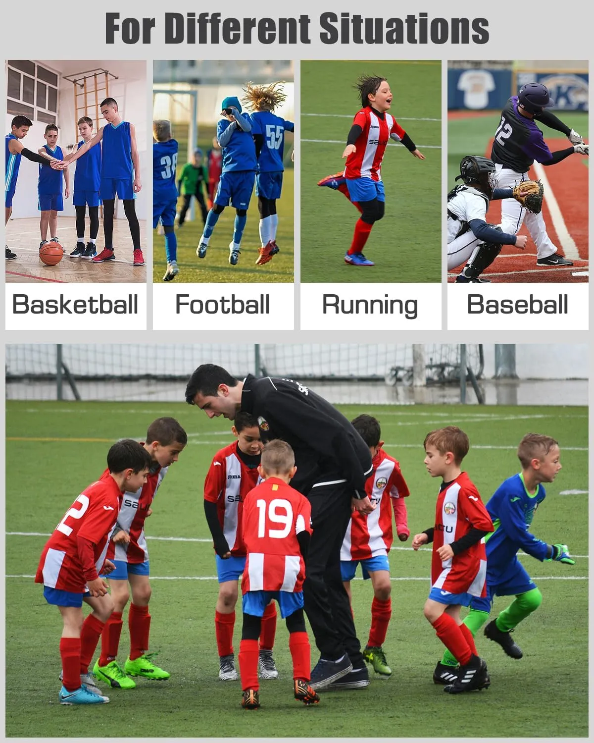 Youth Boys' Compression Leggings Pants Tights for Sports Boys Athletic Leggings Workout Base Layer Pants